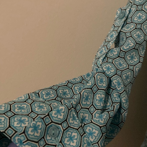 The Limited Women's Green Patterned Blouse - Picture 4 of 6